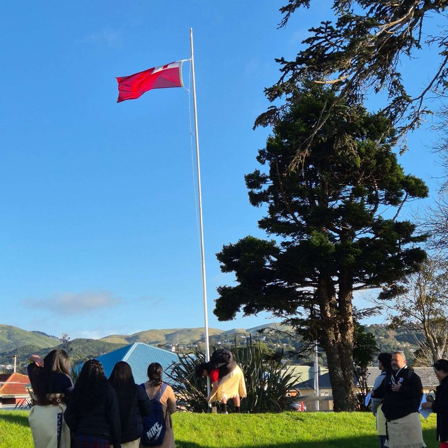 Tongan flag rasing